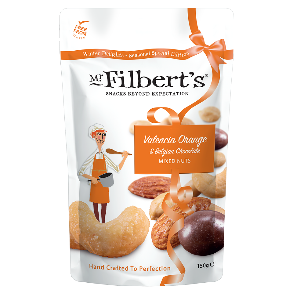 Valencia Orange & Belgian Chocolate Mixed Nuts Family Sharing (Case of 6 or 12)